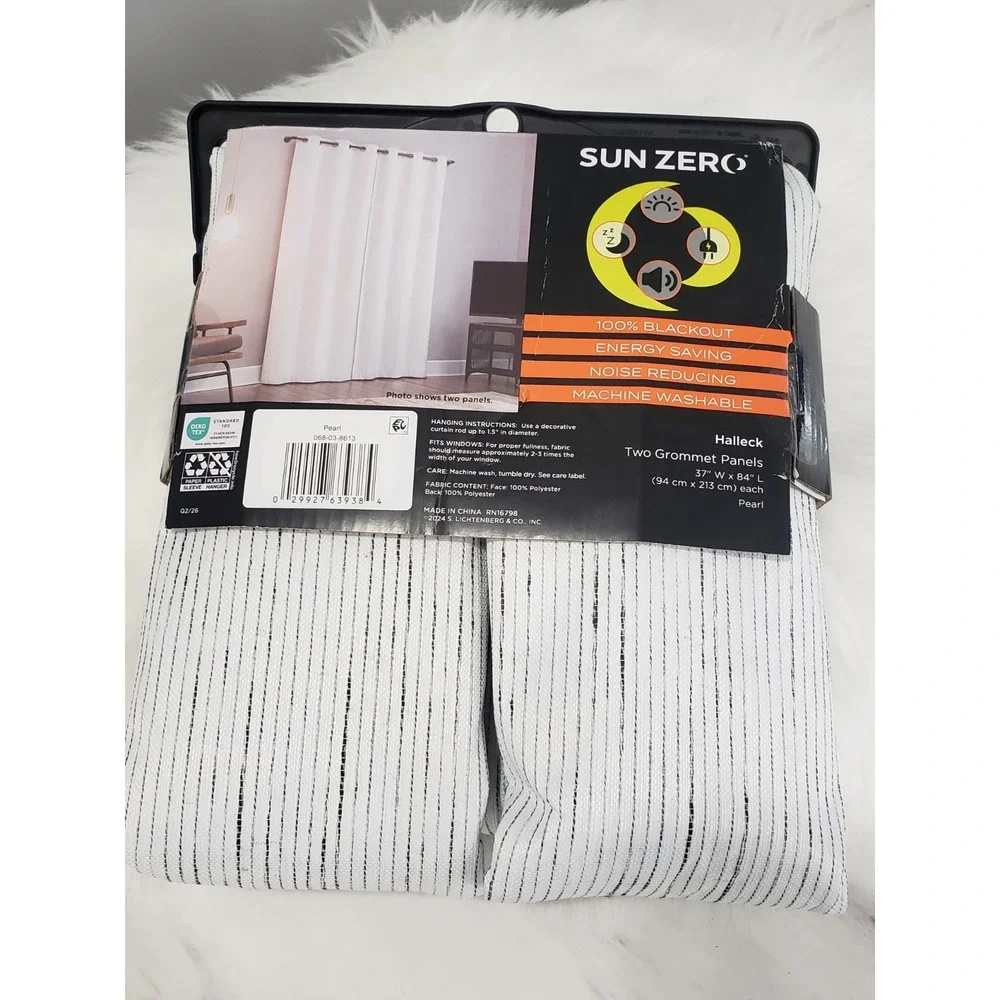100% Total Blackout Window Curtain Panel Set 37
